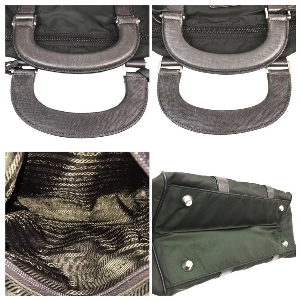 Authentic rare PRADA Nylon Handbag Green - Picture 10 of 15